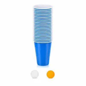 Lot 25 gobelets beerpong - bleu + 2 balles (Neuf - Vente)