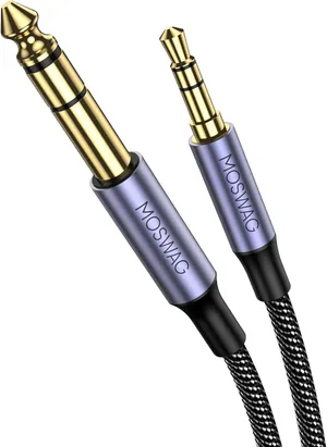 Câble Jack 6,35mm - Jack 3,5mm - longueur 10m - MOSWAG