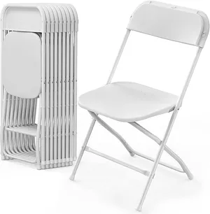 Folding Chairs- White