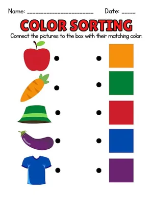 Color Sorting Sticks
