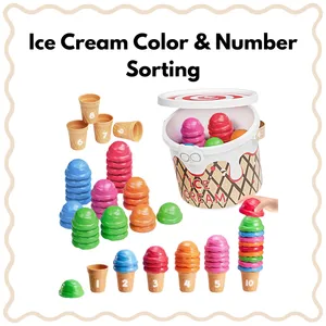 Ice Cream Color & Number Sorting (3+ years)