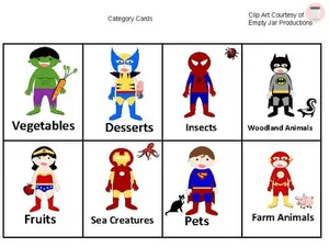 Superhero Sorting