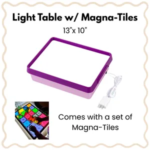 Light Table with Magna-Tiles (2+ years)