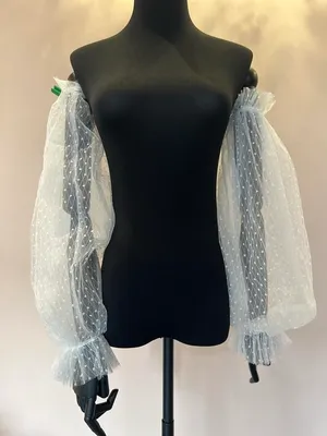 S05AAT 1117 Puffy sleeve polka dot inner