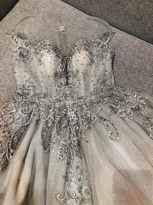 S05AAT 0370 - Silver blink princess ball gown