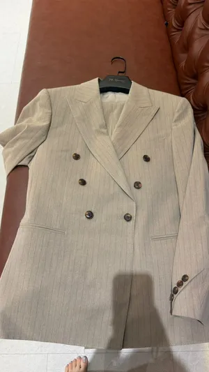  1803 PANTS Light Brown Double Breasted [FL978]