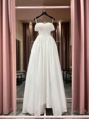 0973 - Off shoulder outer corset viet ball gown