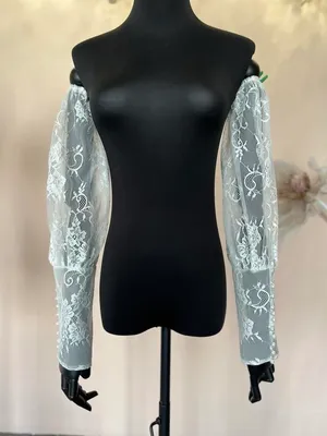 S05AAT 1122 French lace high cuff sleeves