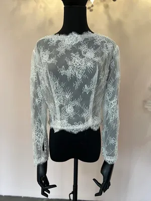 S05AAT 1156 Lace with beadings bolero XL