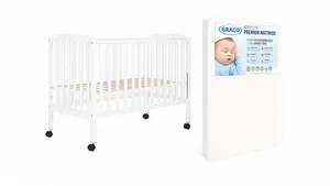 Full Size Crib with Premium Mattress and Sheet