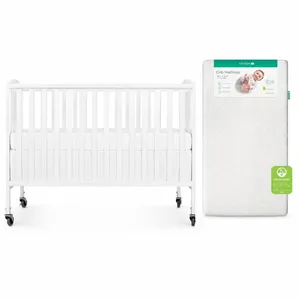 Full Size Crib with Newton Breathable Mattress