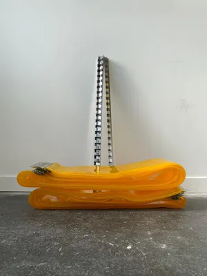 Yellow Butcher Curtain