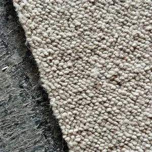 Grey Wool Berber Style Carpet 4mx6m