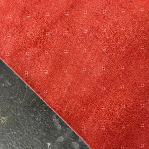 Burnt Orange Patterned Carpet 3x4M