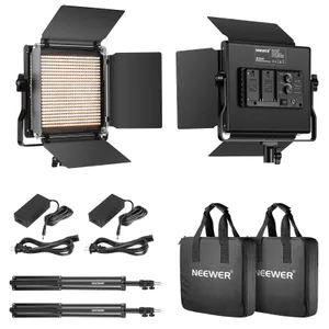 2x Neewer 40 watt NL (led) with stand