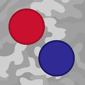 21 Rode Schijven + 21 Blauwe Schijven