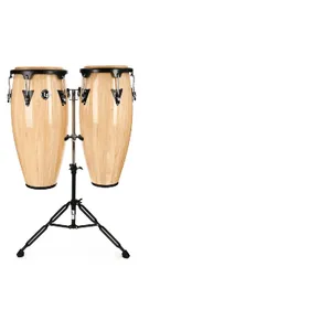 Latin Percussion Aspire Wood Conga Set - Natural w/Stand