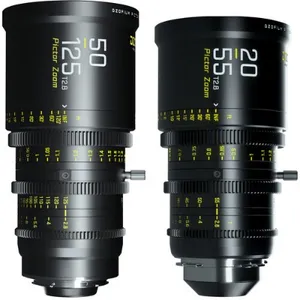 DZOFilm Pictor 20-55mm and 50-125mm T2.8 Super35 Zoom Lens Bundle