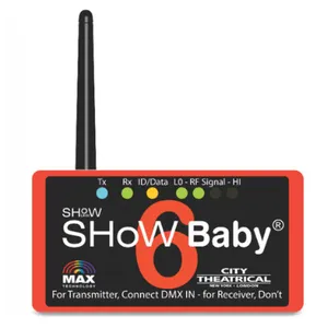 City Theatrical SHoW Baby 6 5-Pin Wireless DMX Transceiver