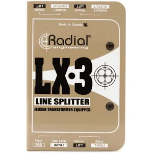 Radial LX3 3-channel Balanced Line Splitter with Isolation