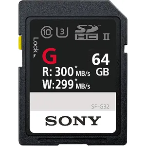 Sony 64GB SDXC Uhs-II Class 10 U3 Memory Card