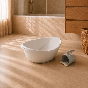 Newborn Bath Tub with Rinse Cup