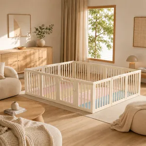 Large Premium Play Pen And Play Mat Set