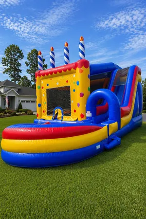 Jump N Splash Birthday Cake w/ Basketball Hoop
