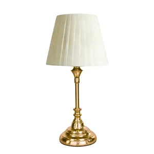 White Pleated Table Lamp