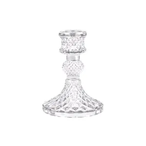 Clear Crystal Candlestick