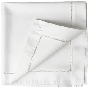 White Linen Hemstitch Napkin (pack of 10)