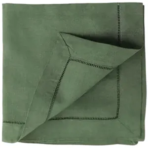 Moss Linen Hemstitch Napkin (pack of 10)