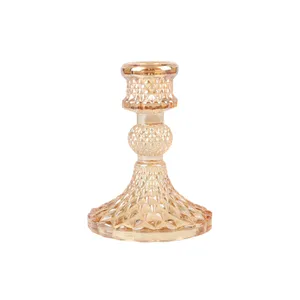 Amber Crystal Candlestick
