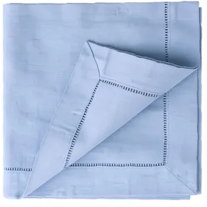 Cornflower Linen Hemstitch Napkin (pack of 10)