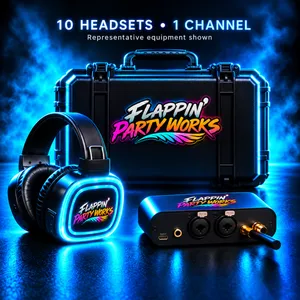 Mini Flock - 10 Headsets - 1 Channel Silent Disco Kit
