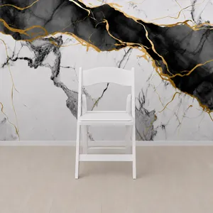White Resin Folding Chair - $5