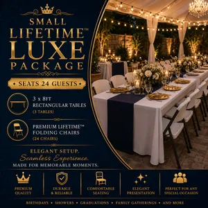 The Small Lifetime™ Luxe Package - Seats 24 Guests - $120