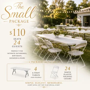 Small Package - Seats 24 Guests NF (Non-Folding Tables) - $110