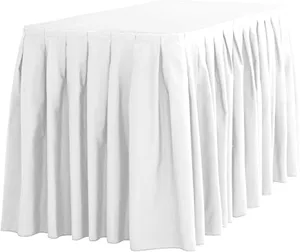 White 21' Table Skirt