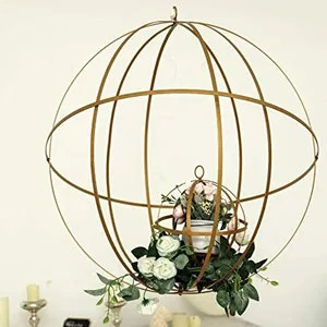 Gold Iron Folding Hanging Ball - 18