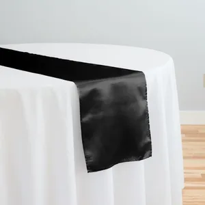 Black Satin Table Runners