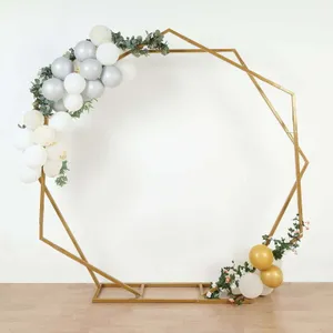 Gold Dual Geometric Arch