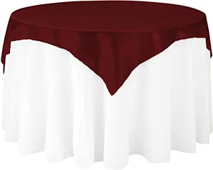 Burgundy Satin Overlay