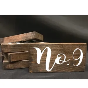 Wood Table Numbers