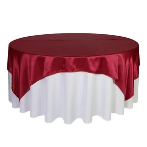 Dark Red Satin Overlay