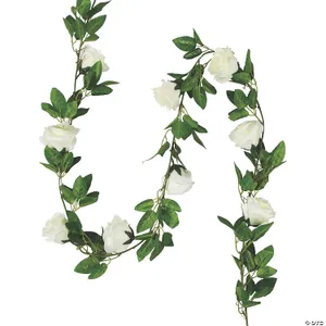 White Rose Greenery Garlands