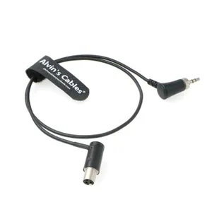 Locking 3.5mm TRS > mini XLR 3 pin female - 10 centimeter
