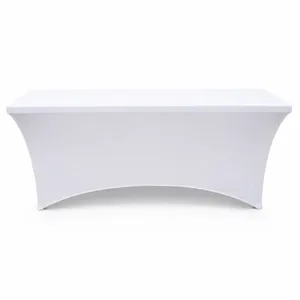 Spandex Cover 8ft Banquet – White