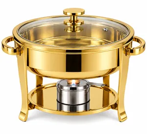 Chafing Dish Round Gold