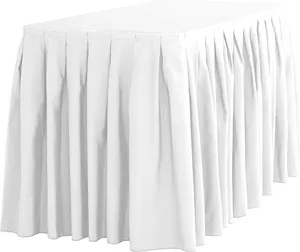 White Table Skirt 14' long x 30